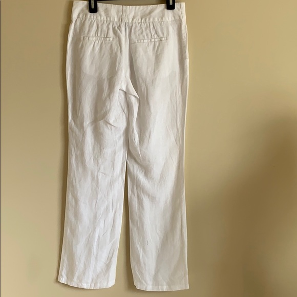 Stile Benetton Linen Pants, White XS - Picture 5 of 5